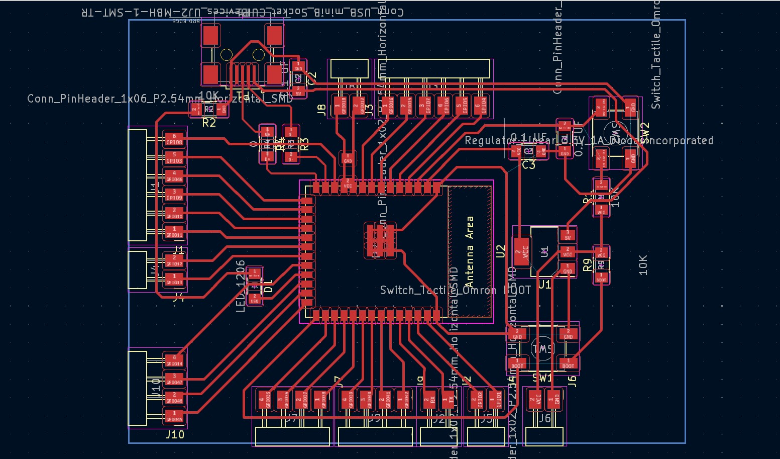 image of pcb layout